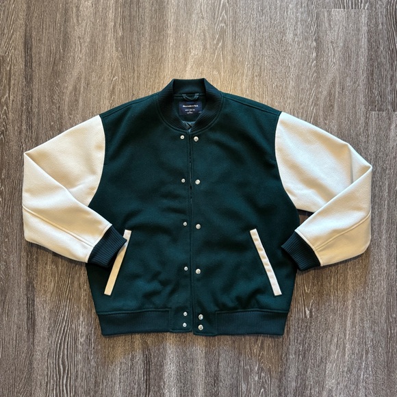 Abercrombie & Fitch Varsity Bomber Jacket - Picture 1 of 7